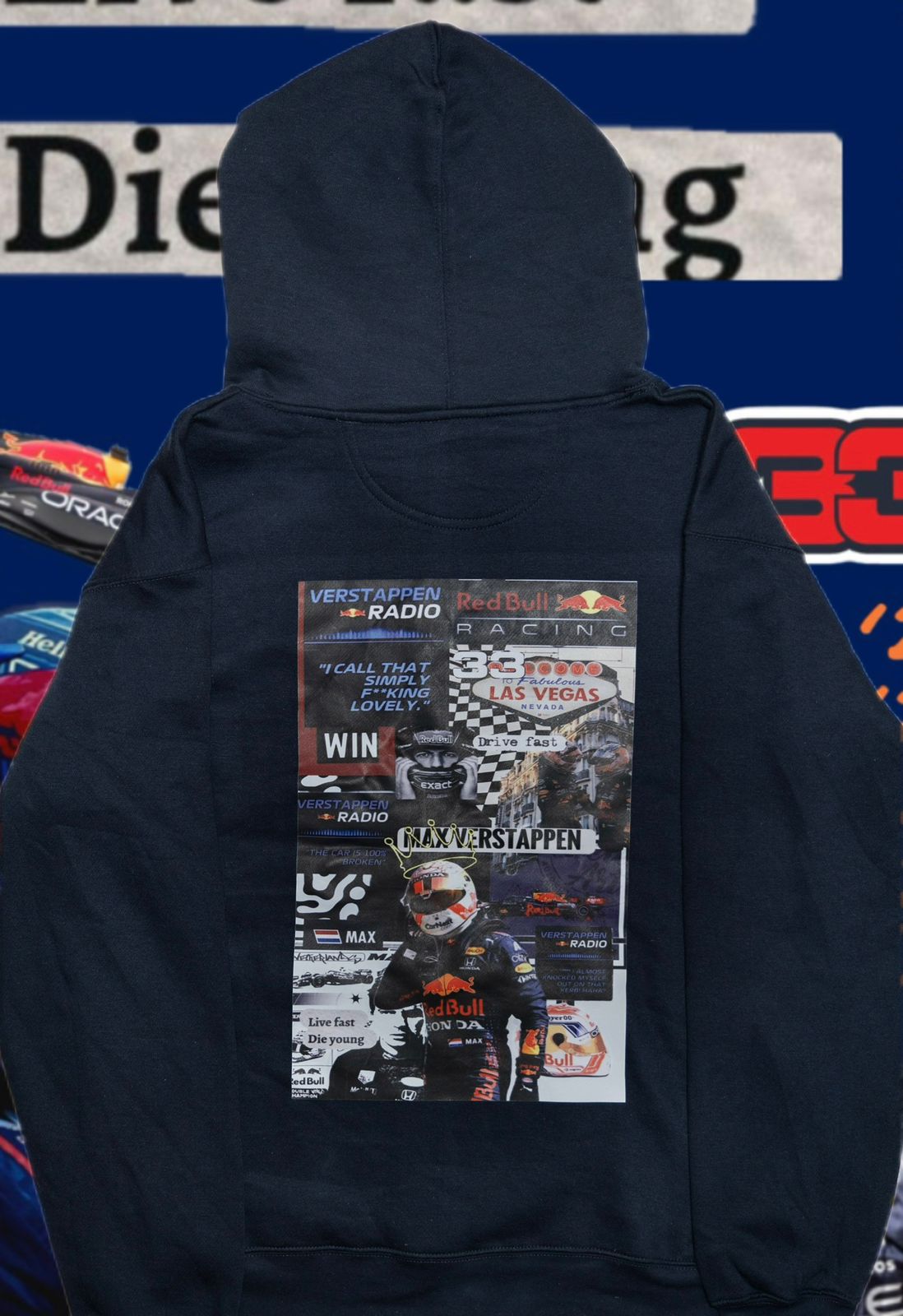 Unstoppable Drive Hoodie – Navy Edition - Image 2